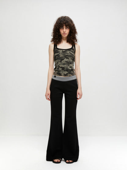 kvkv Camouflage U Neck Slim Fit Cami Top