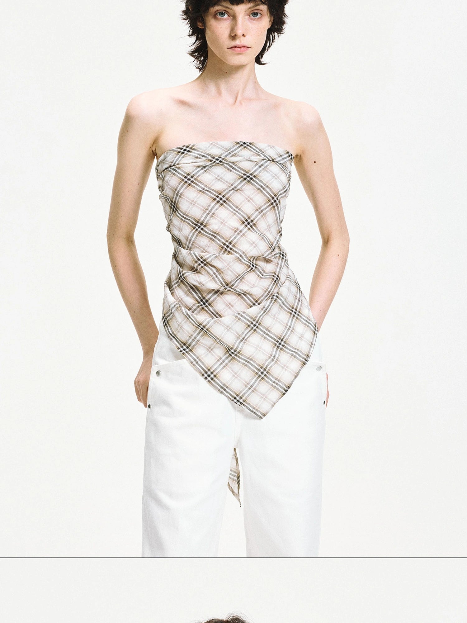 kvkv Classic Plaid Multi Way Scarf