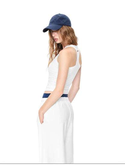 kvkv Classic Scoop Neck Contoured Yoga Tank