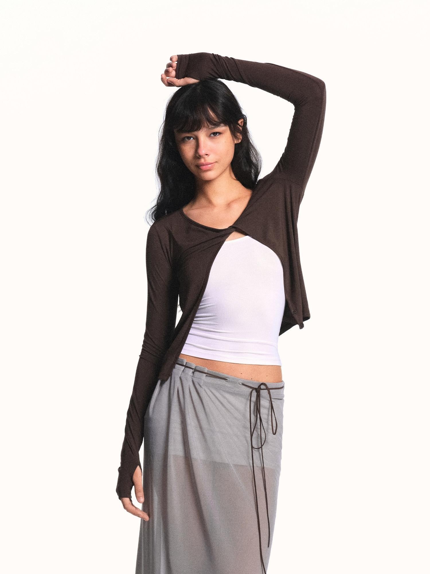 kvkv Cloud Soft Twist Knot Placket Adjustable Straps Women&