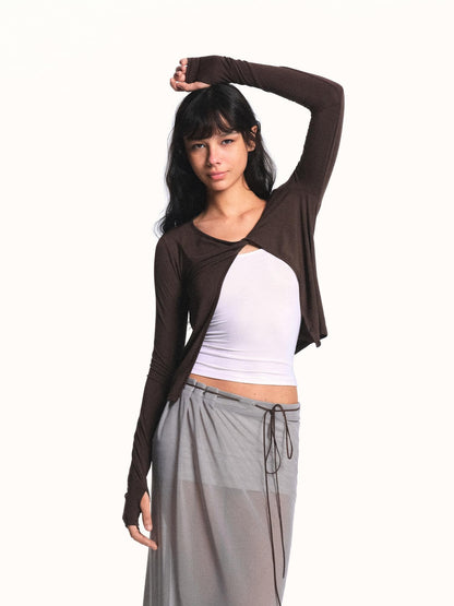 kvkv Cloud Soft Twist Knot Placket Adjustable Straps Women&