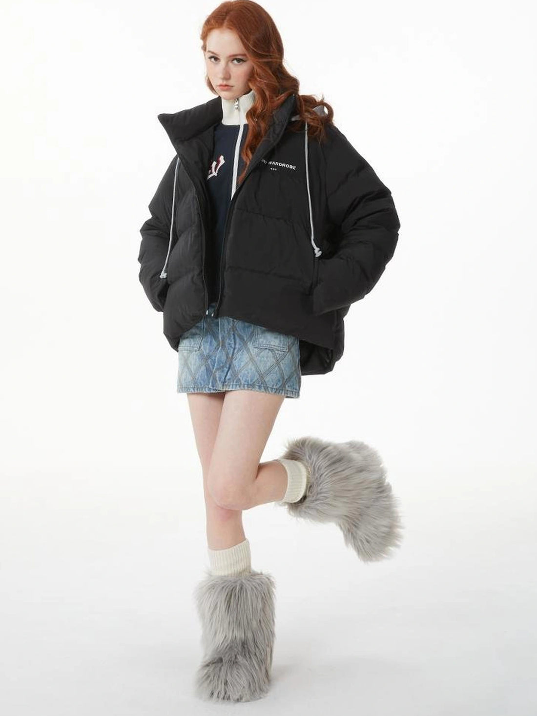 kvkv Cocoon Duck Down Coat With Detachable Hood