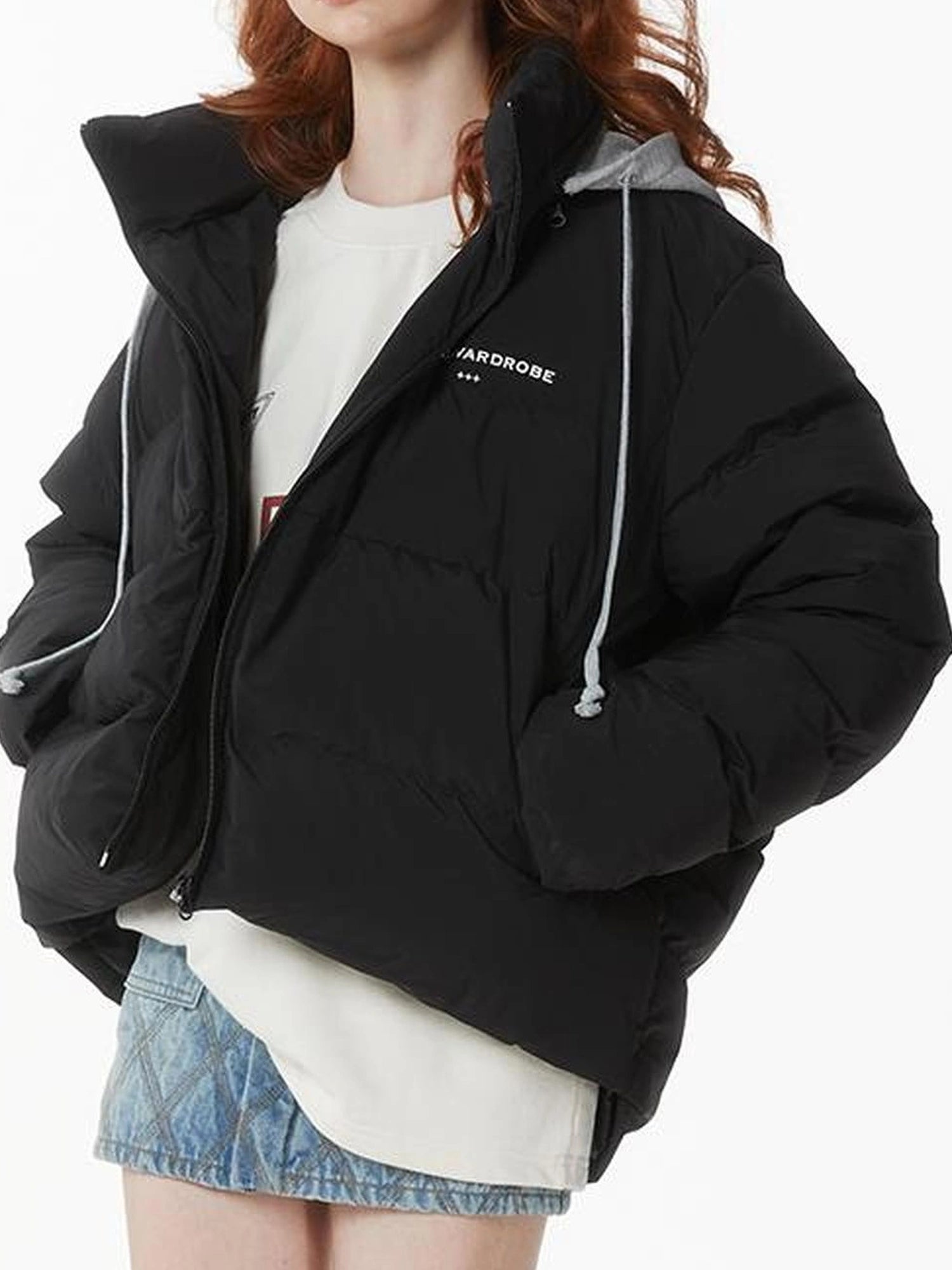 kvkv Cocoon Duck Down Coat With Detachable Hood