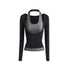 kvkv_Color_Block_Faux_Two_Piece_Halter_Slim_Fit_Women&