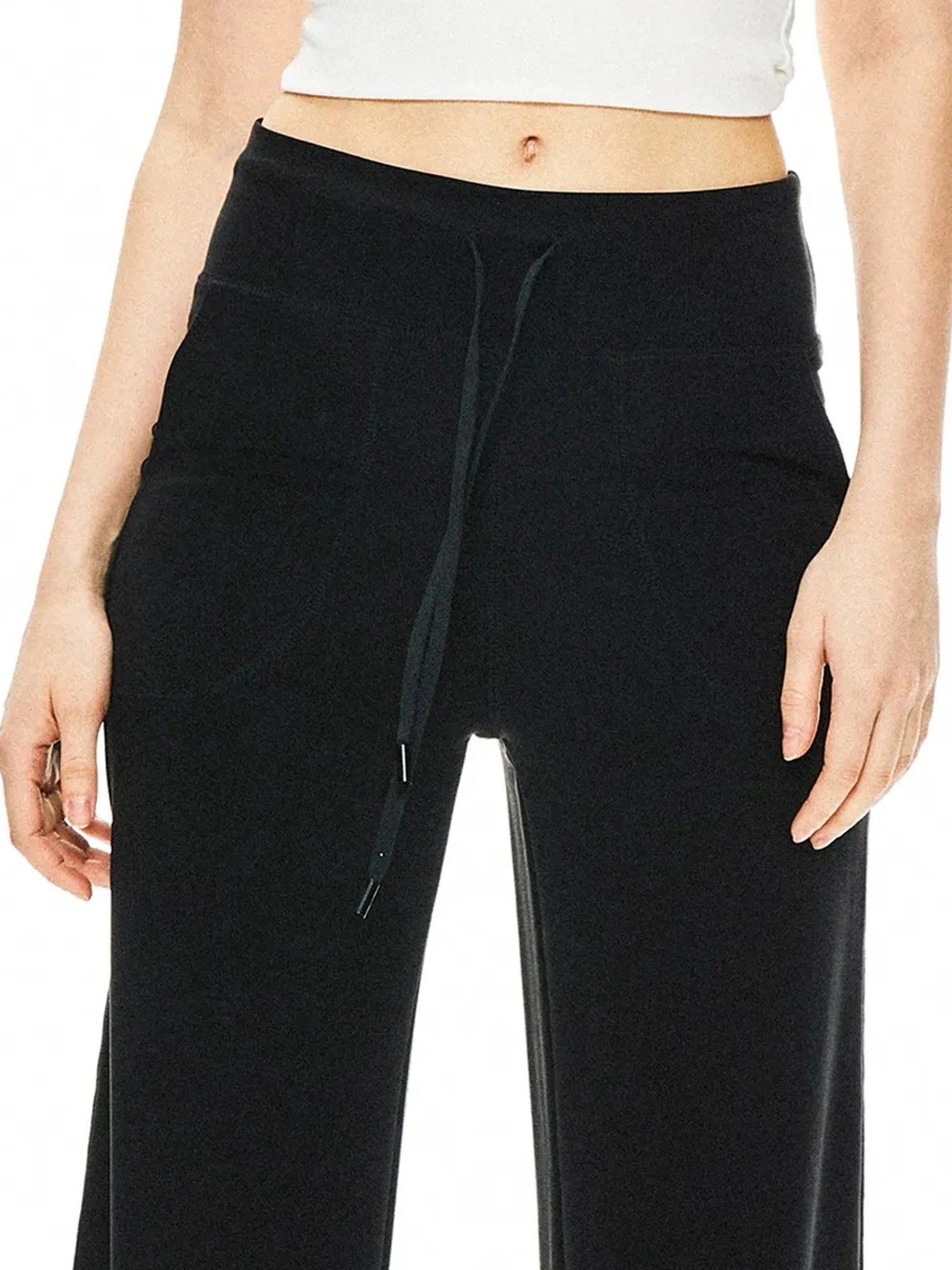 kvkv Comfy Straight Leg Yoga Pants With Drawstring
