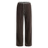 kvkv Contrast Tape Drawcord Mid Rise Straight Women&
