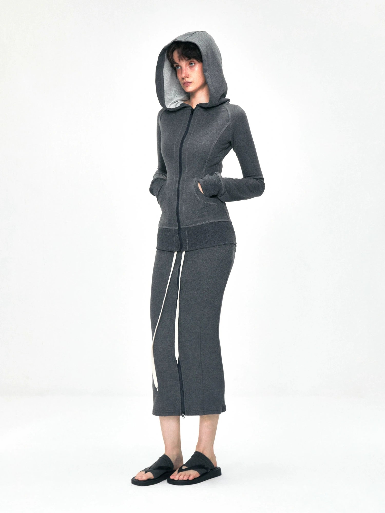 kvkv Convertible Fishtail Skirt With Drawstring And Adjustable Hem