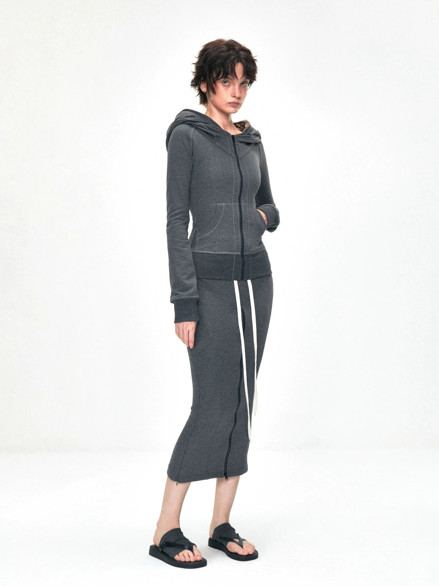 kvkv Convertible Fishtail Skirt With Drawstring And Adjustable Hem