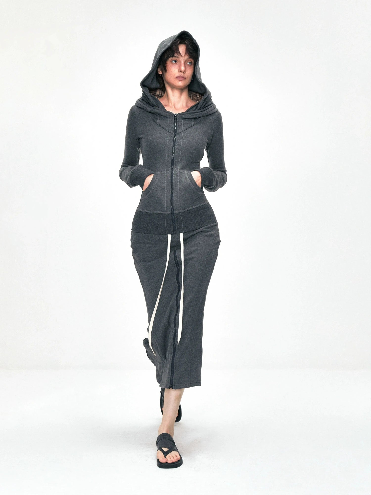 kvkv Convertible Fishtail Skirt With Drawstring And Adjustable Hem