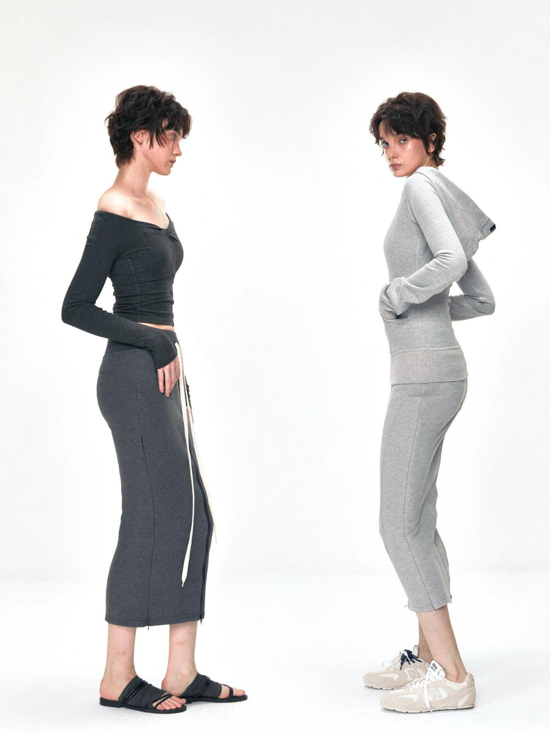 kvkv Convertible Fishtail Skirt With Drawstring And Adjustable Hem