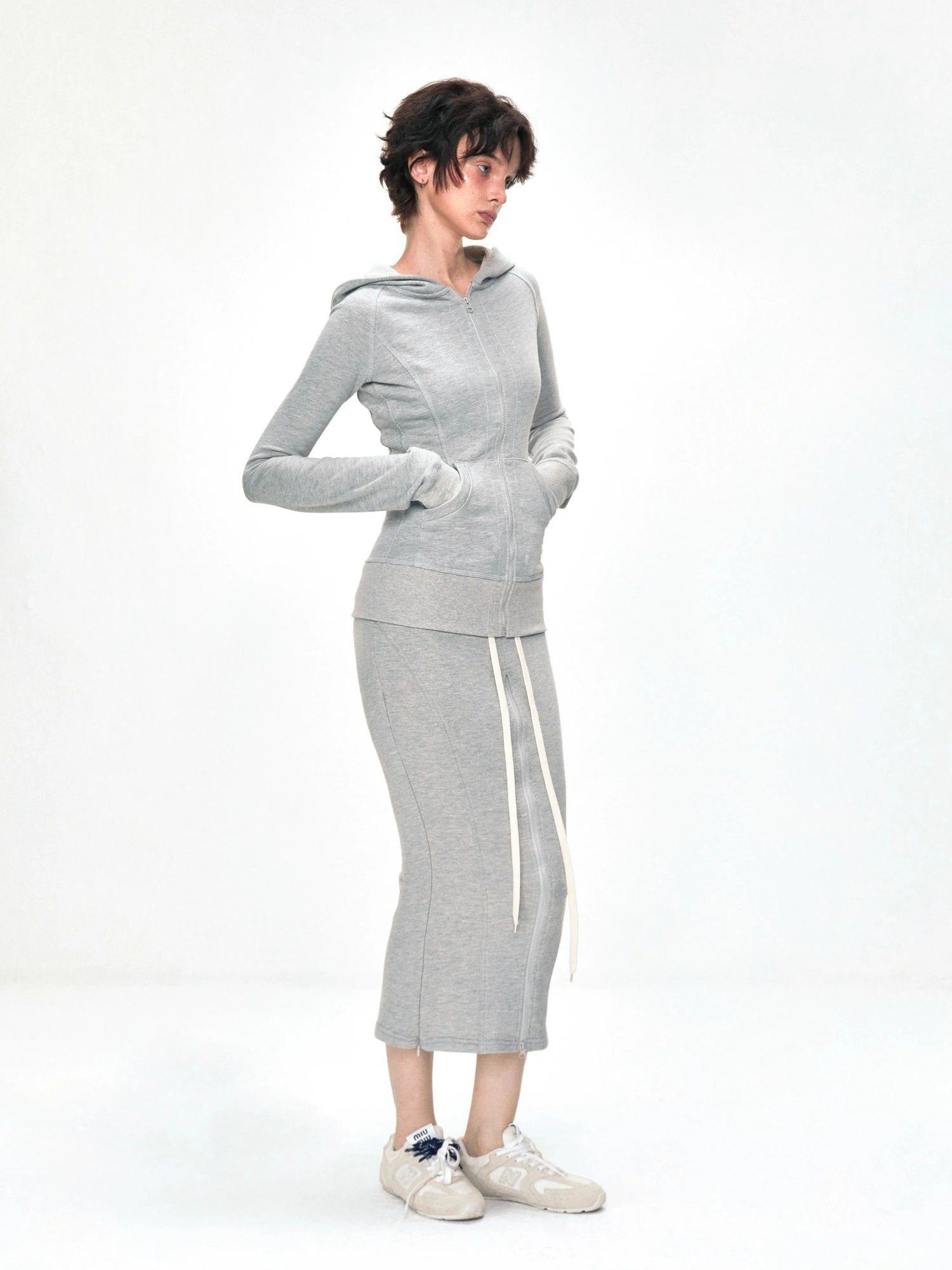 kvkv Convertible Fishtail Skirt With Drawstring And Adjustable Hem