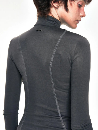 kvkv Copper Fiber Retro Slim Yoga Jacket V-neck T-shirt Long Sleeve