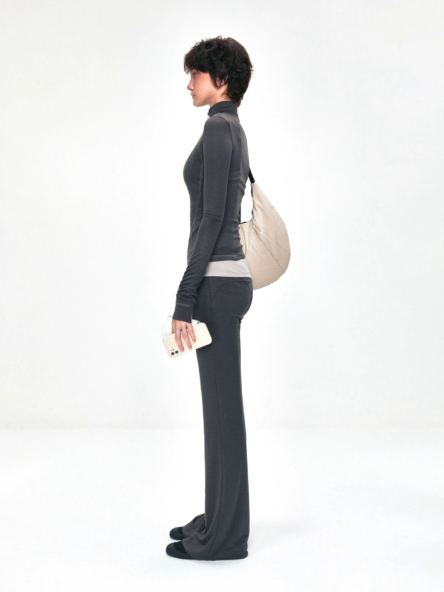 kvkv Copper Fiber Retro Slim Yoga Jacket V-neck T-shirt Long Sleeve