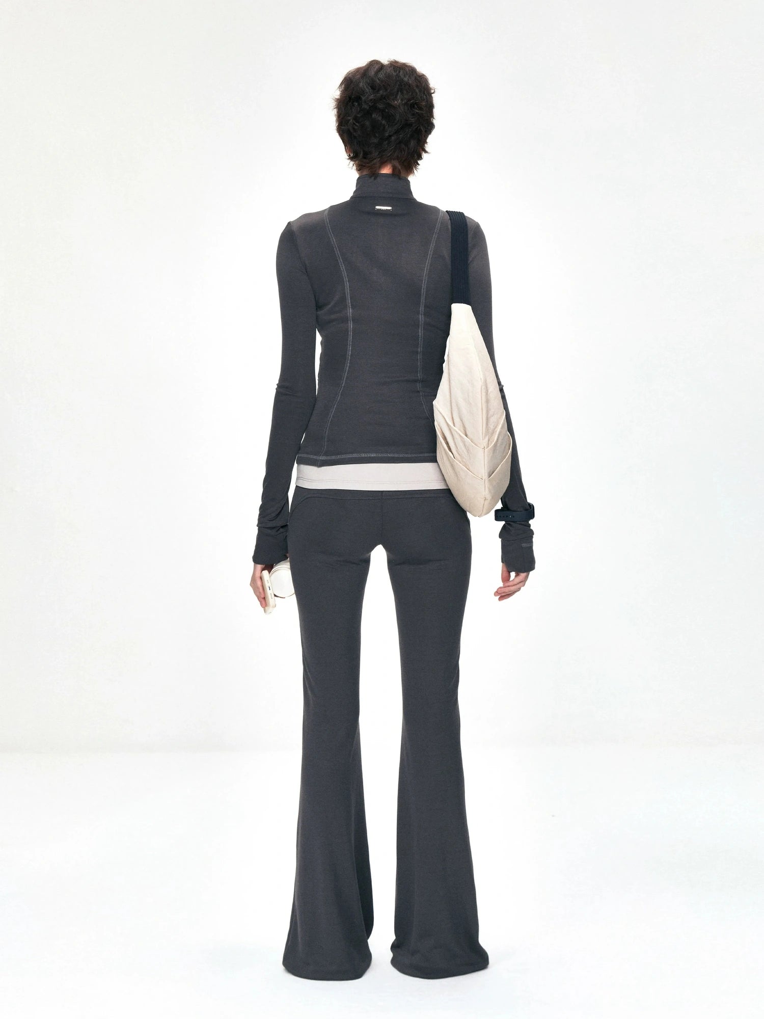 kvkv Copper Fiber Retro Slim Yoga Jacket V-neck T-shirt Long Sleeve