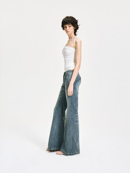 kvkv Crinkle Textured Adjustable Halter Top