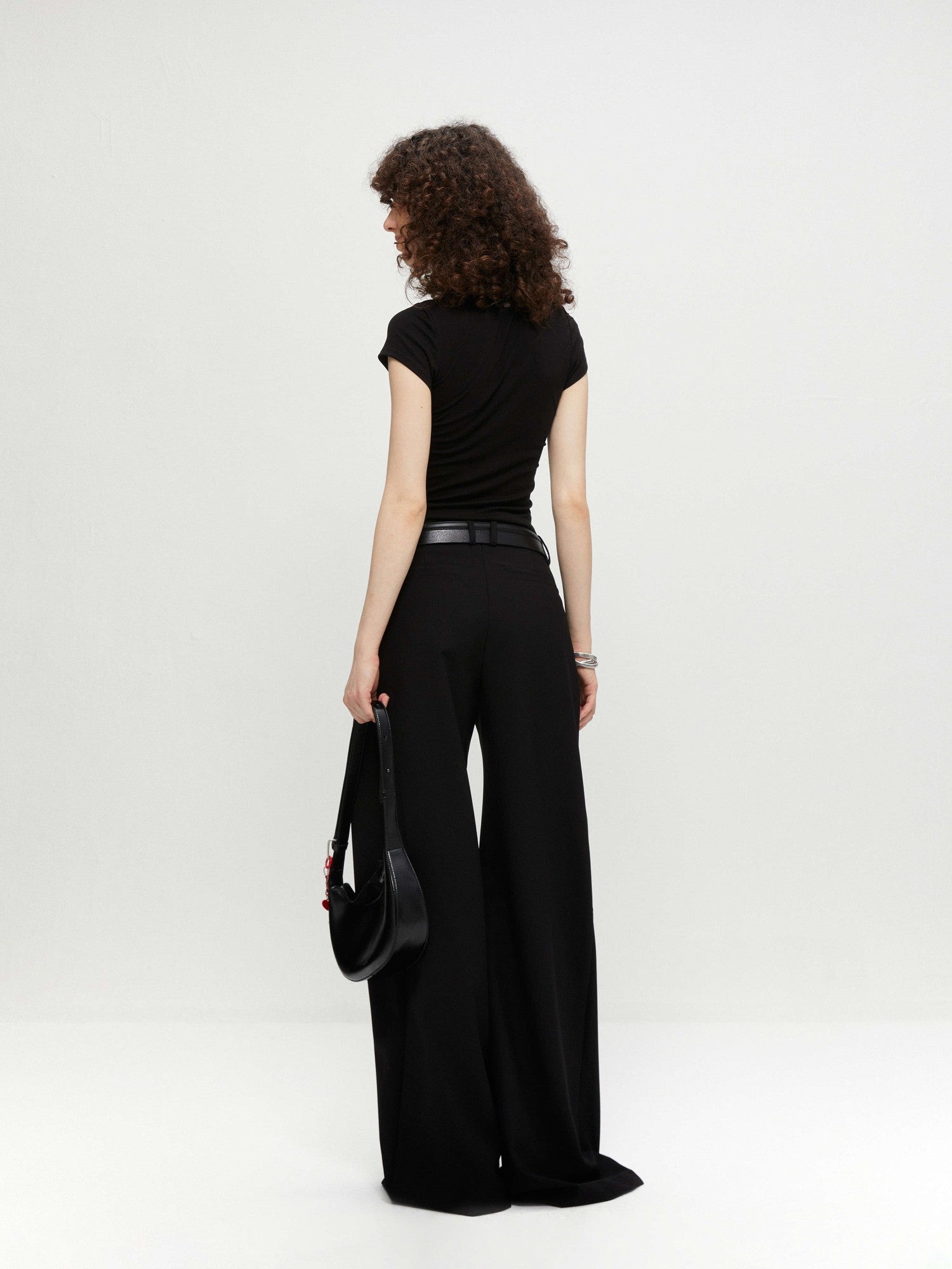 kvkv Cropped Henley Placket Slim Waist Women&