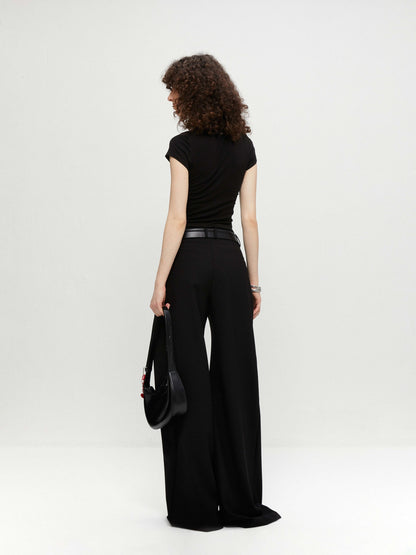 kvkv Cropped Henley Placket Slim Waist Women&