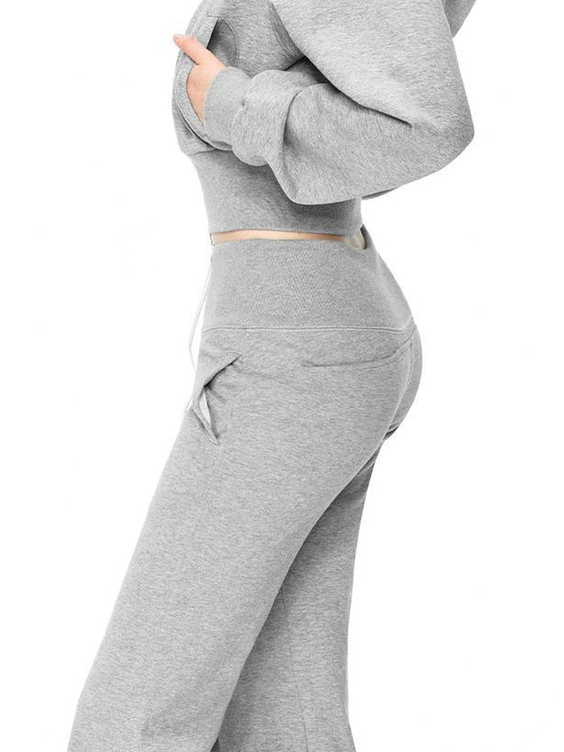 kvkv Cropped Hooded Zip Up With Fox Fur Trim
