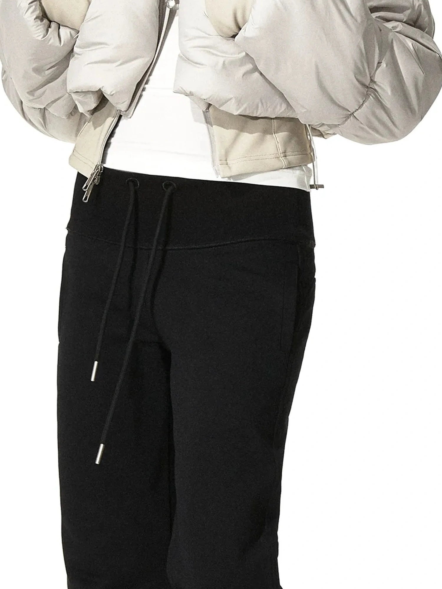 kvkv Cropped Quilted Parka With Real Fur Hood