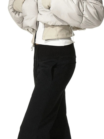 kvkv Cropped Quilted Parka With Real Fur Hood