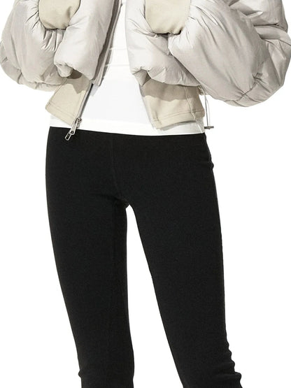 kvkv Cropped Quilted Parka With Real Fur Hood