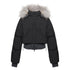 kvkv_Cropped_Real_Fur_Collar_Waist_Cinched_Hooded_Women&