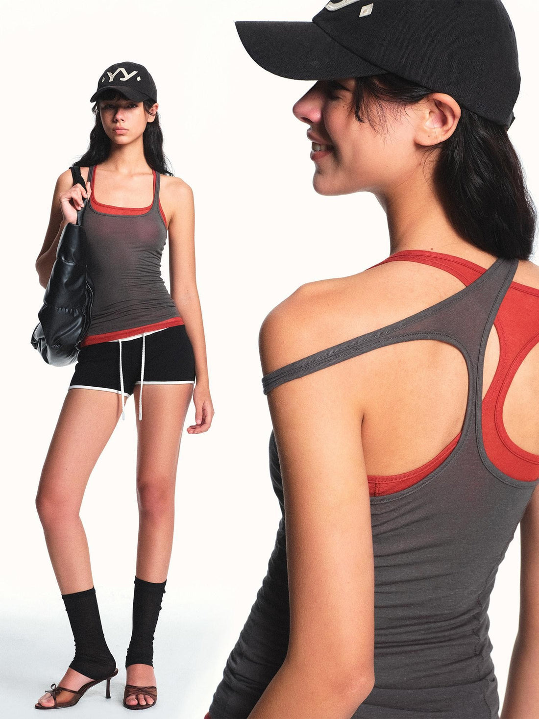 kvkv Cropped Slim Racerback Layering Women&