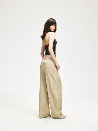 kvkv Cross Back Halter Crop Top