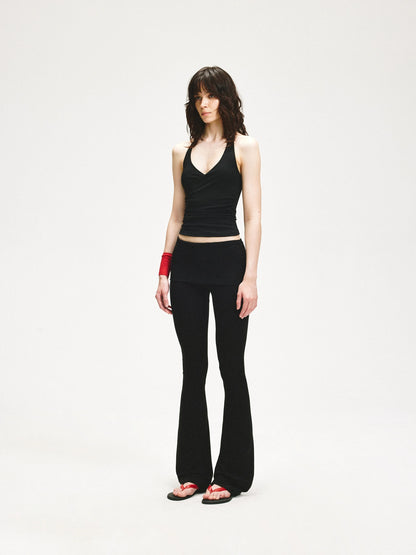 kvkv Cross Back Halter Crop Top