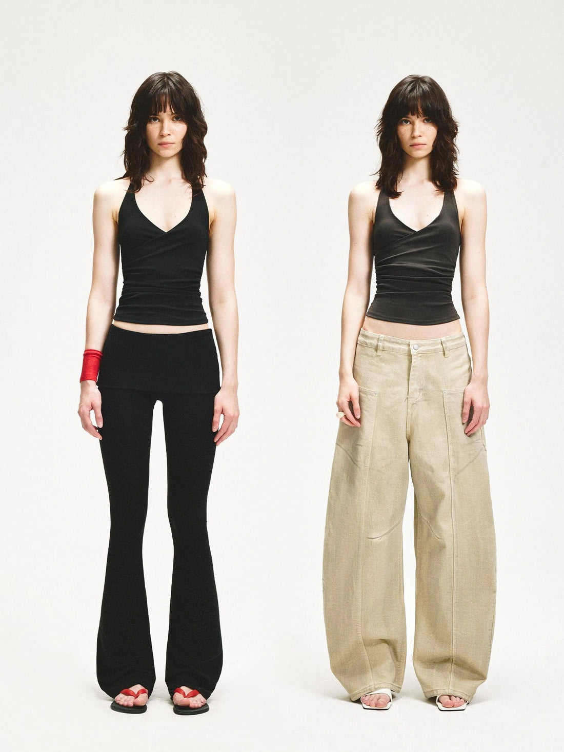 kvkv Cross Back Halter Crop Top