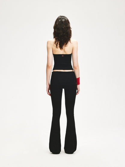 kvkv Cross Back Halter Crop Top
