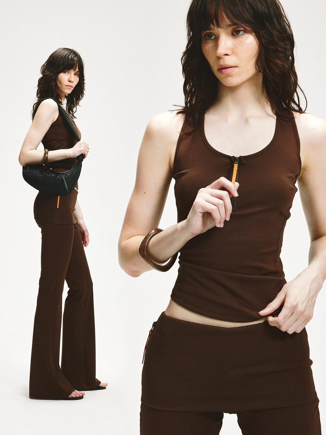 KVKV Yoga Clothing Brand - Cross Back Zip Front Yoga Top
