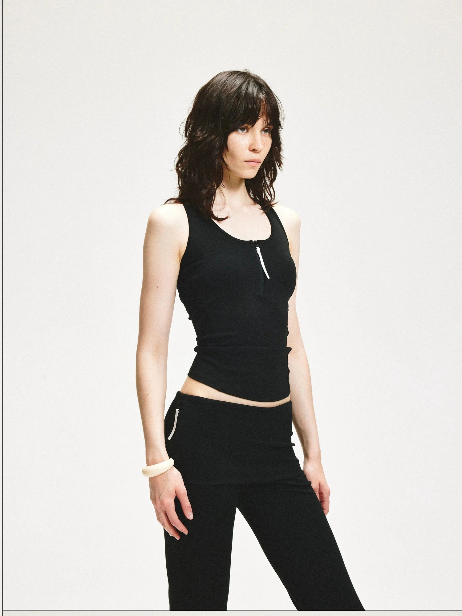 KVKV Yoga Clothing Brand - Cross Back Zip Front Yoga Top