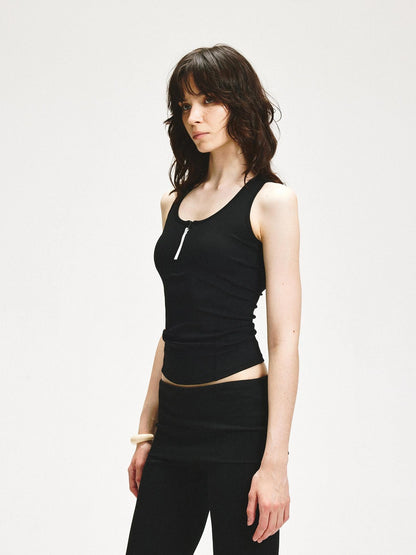 KVKV Yoga Clothing Brand - Cross Back Zip Front Yoga Top