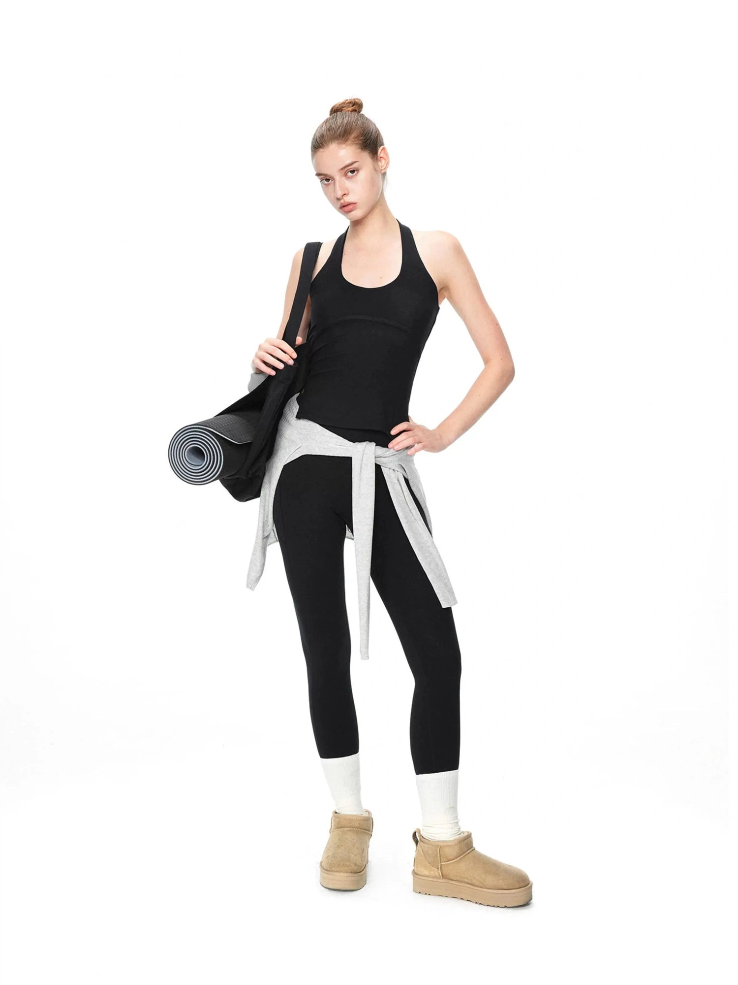 kvkv Crossover T Back Yoga Top
