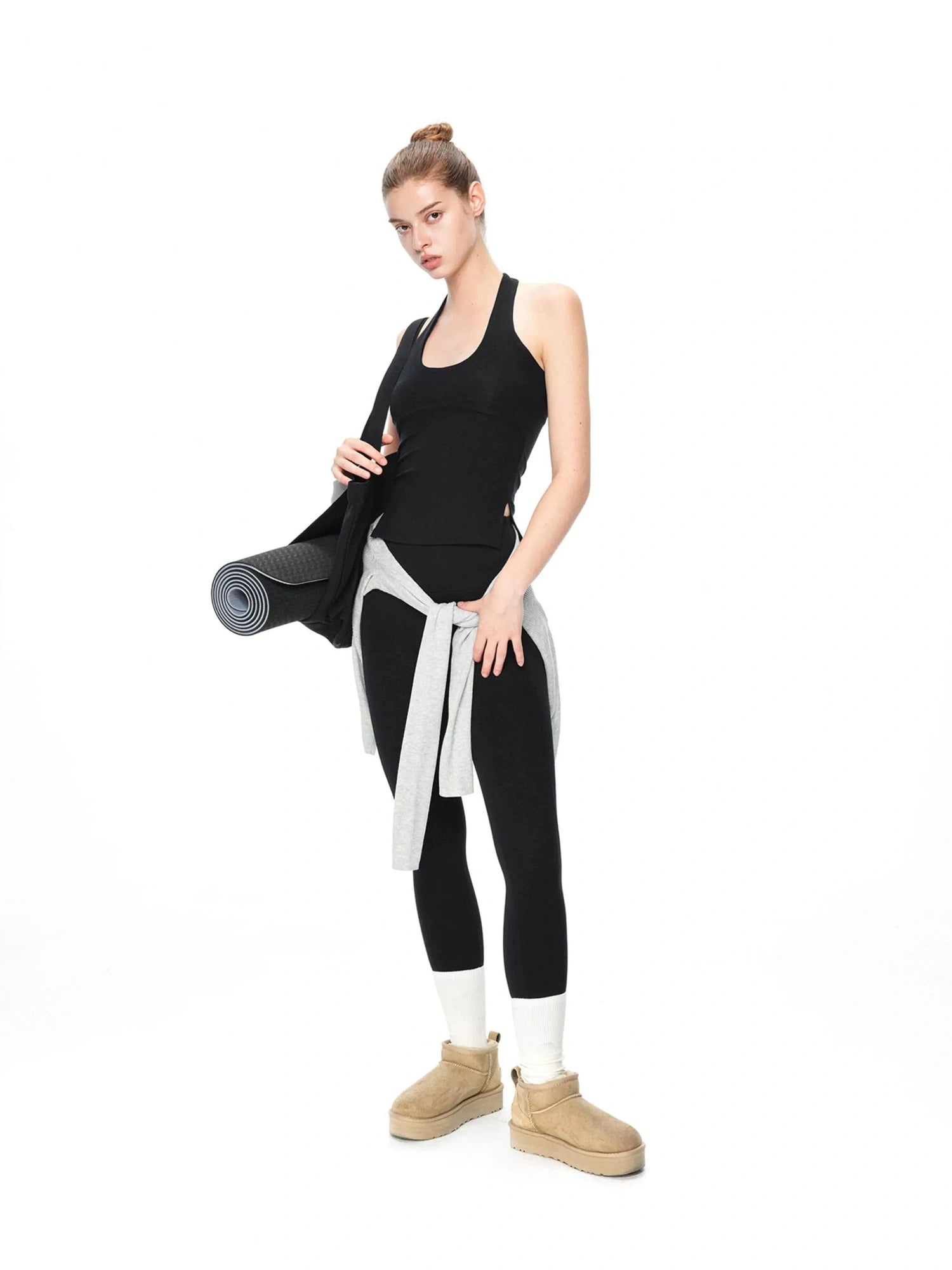 kvkv Crossover T Back Yoga Top