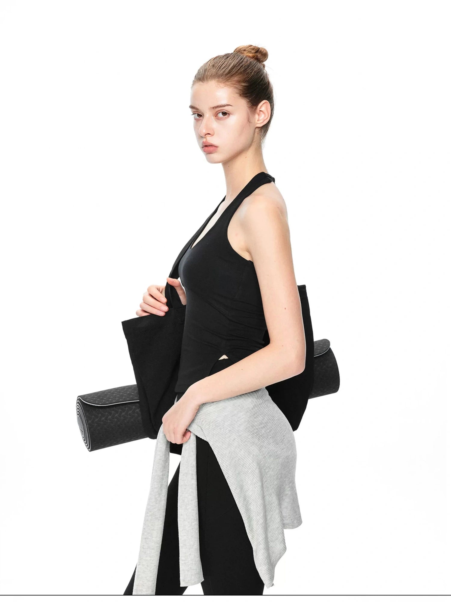kvkv Crossover T Back Yoga Top