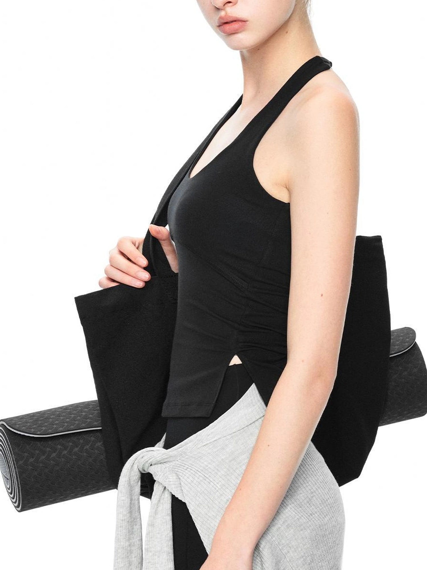 kvkv Crossover T Back Yoga Top