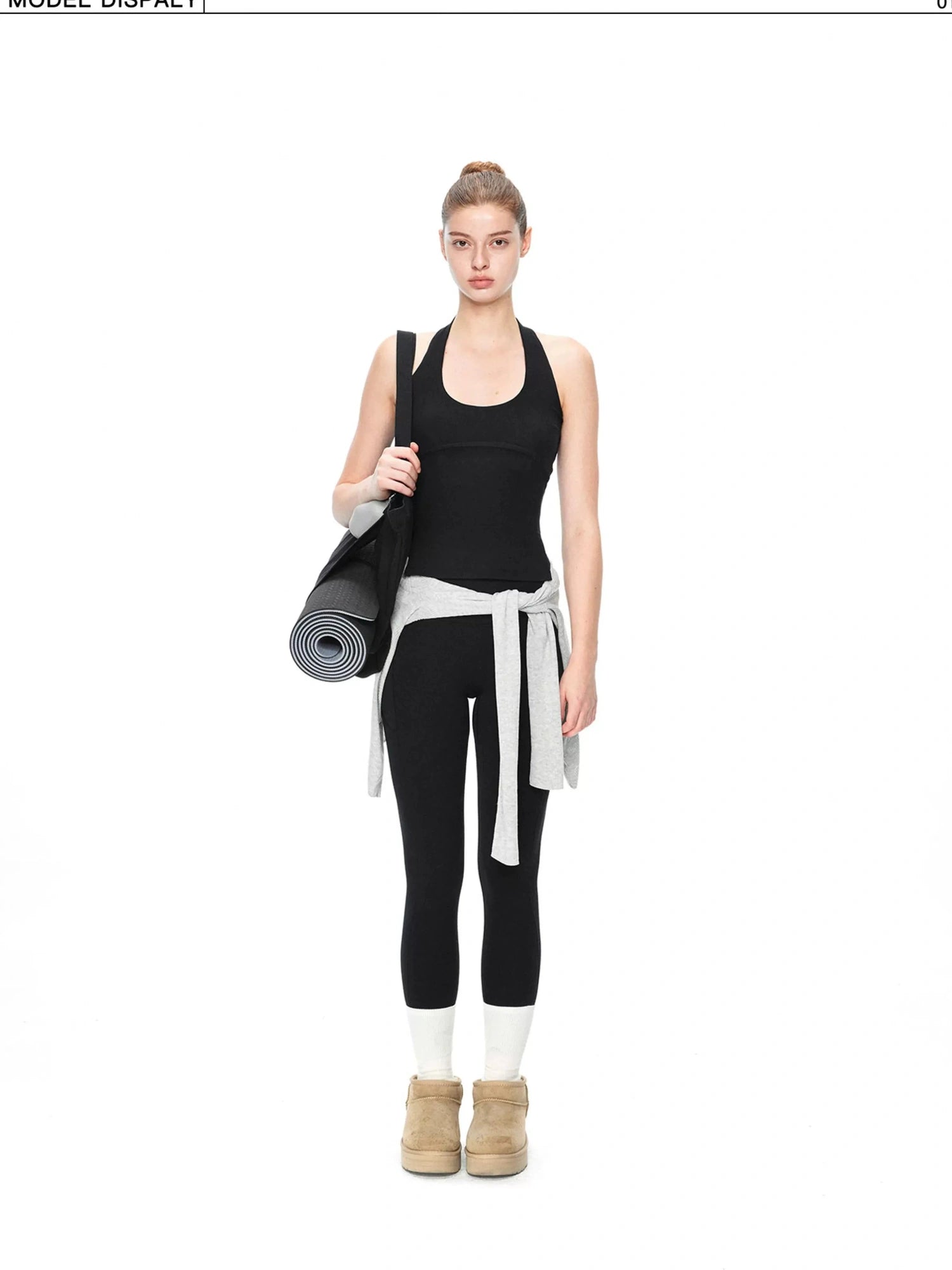 kvkv Crossover T Back Yoga Top