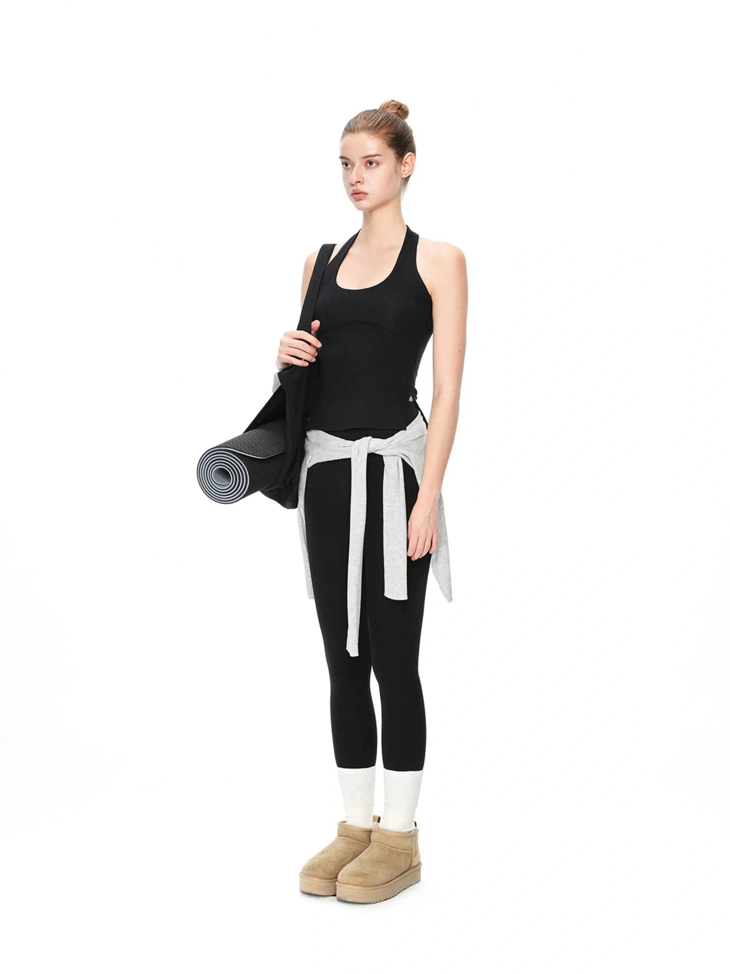 kvkv Crossover T Back Yoga Top
