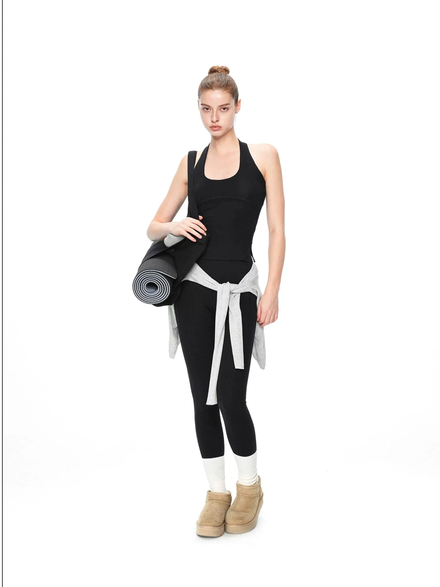 kvkv Crossover T Back Yoga Top