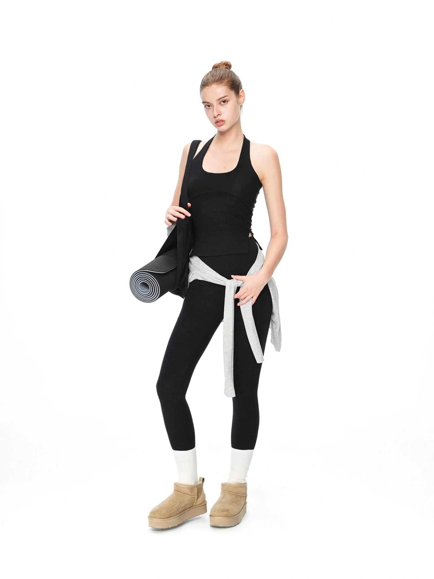kvkv Crossover T Back Yoga Top