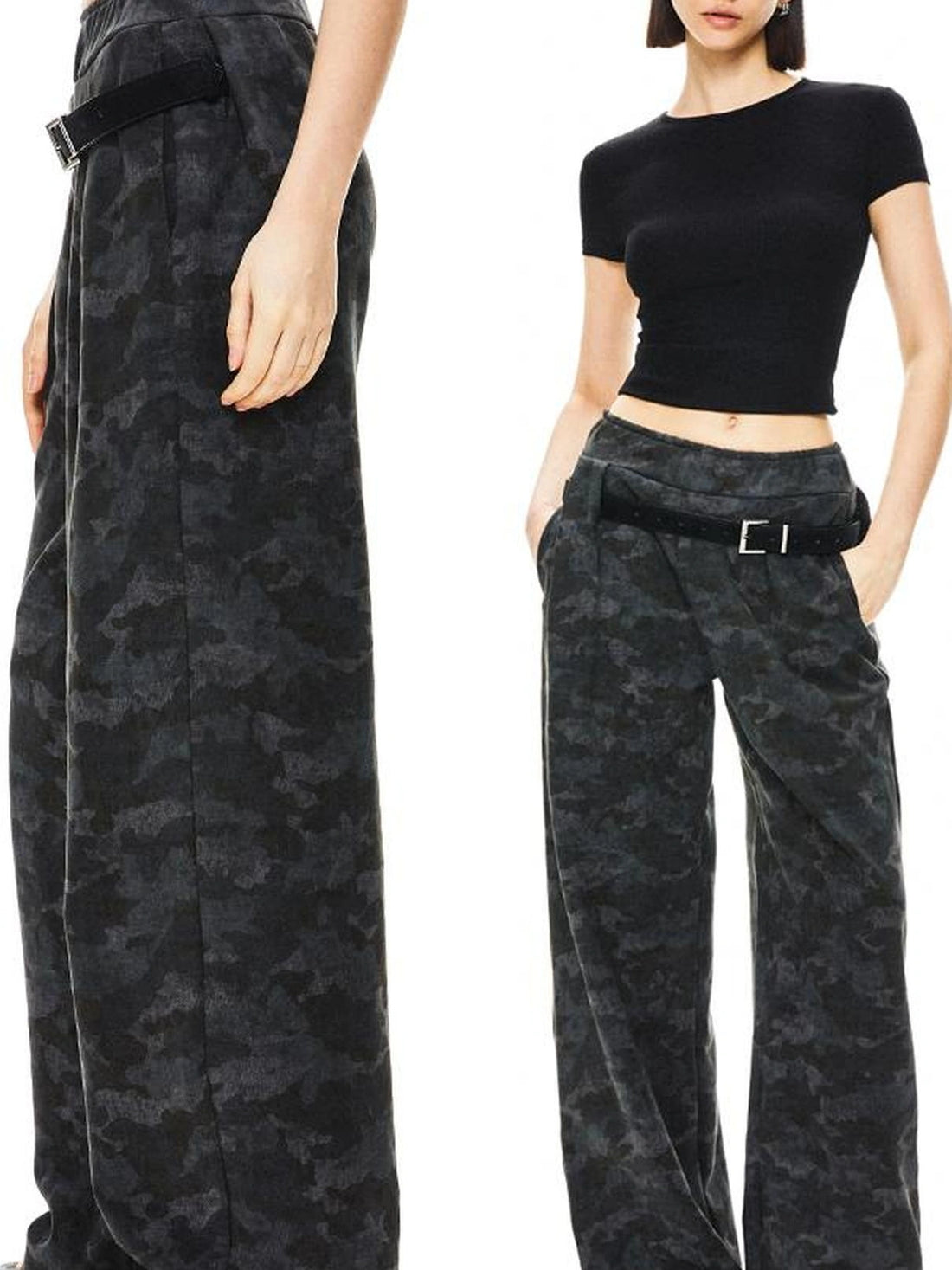 kvkv Curve Fit Camouflage Cargo Joggers