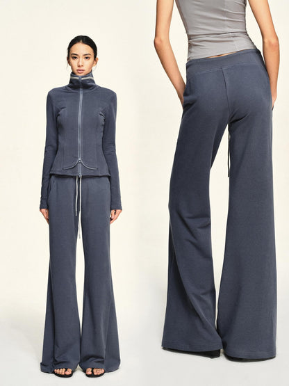 kvkv Curved Structure Flared Zip Modal Cotton Women&