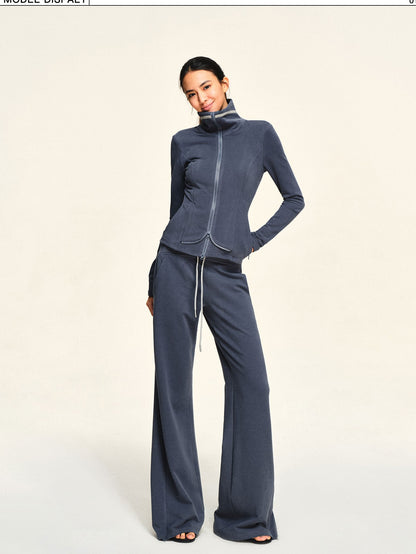 kvkv Curved Structure Flared Zip Modal Cotton Women&