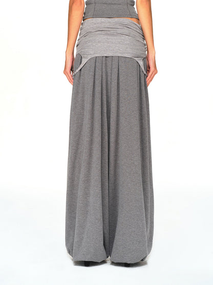 kvkv Dark Grey Convertible Strap Flip Waist Drape Women&
