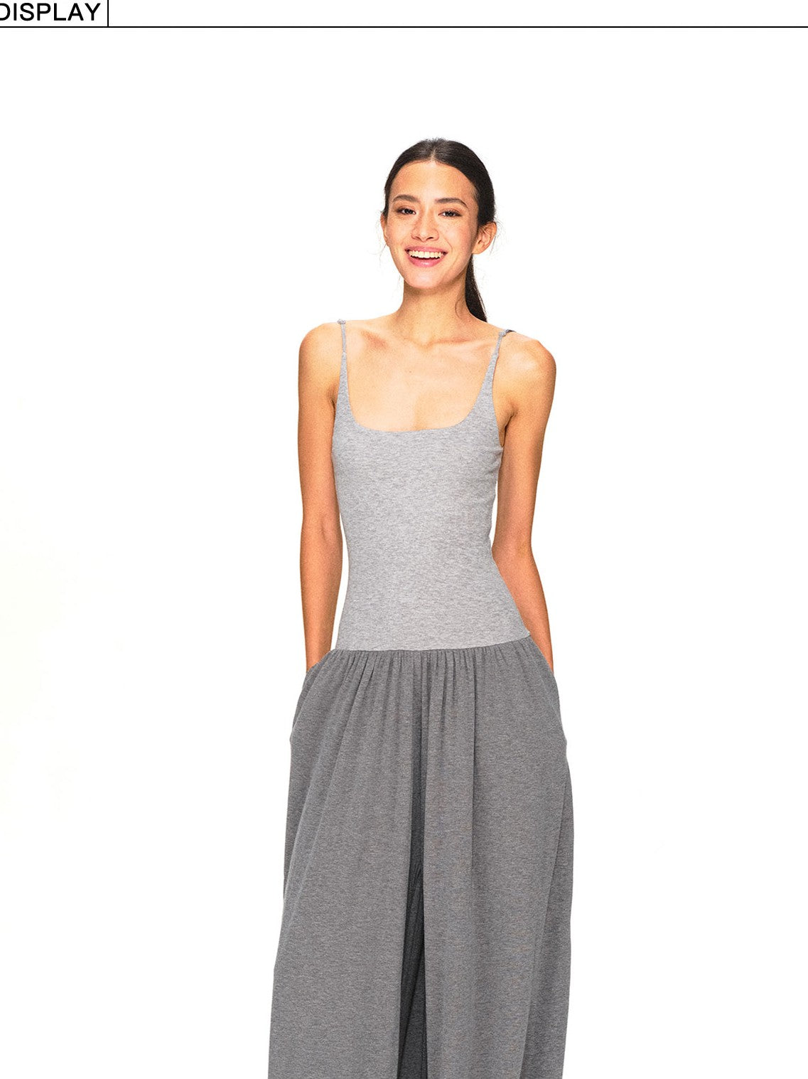 kvkv Dark Grey Convertible Strap Flip Waist Drape Women&