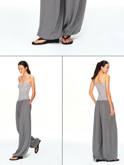kvkv Dark Grey Convertible Strap Flip Waist Drape Women&