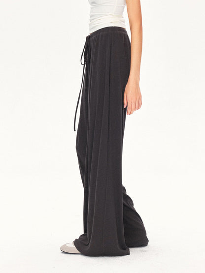kvkv Deep Gray Pleated Detachable Elastic Waist Women&