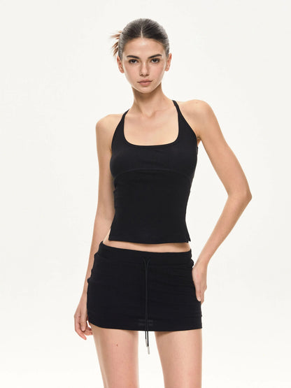 KVKV Yoga Clothing Brand - Deep U Neck Slim Fit Workout Tank Top